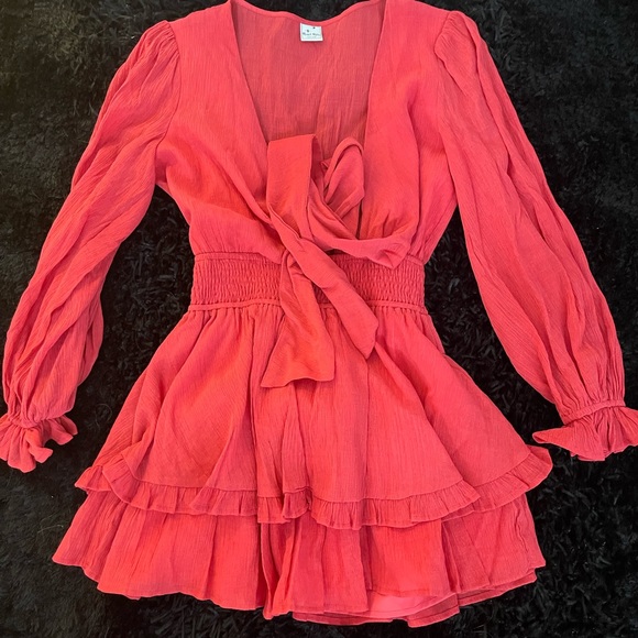 Selfie Leslie red dress - Picture 4 of 5